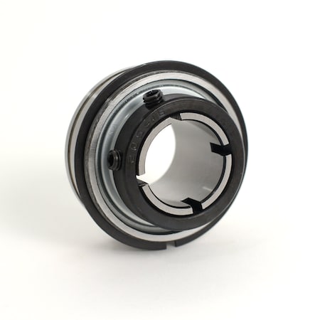 Insert Bearing, Wide Inner Ring, Cylindrical OD, Snap Ring, Set Screw, 1.25-in. Bore, 72mm OD
